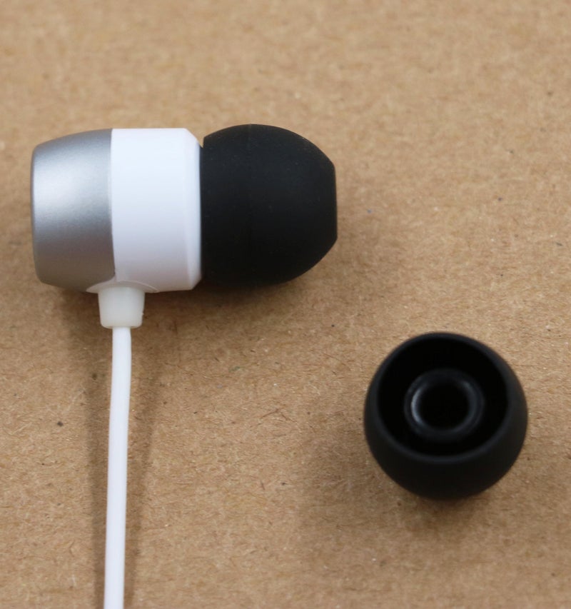 ALXCD Eartip for LG HBS Series Wireless Earphone, SML & Double Flange Silicone Replacement Earbud Gel Tip, Fit for LG HBS-750 770 800 810 900 910 Tone Pro Ultra Plus Infinim [4 Pair] (Black) - Image 4
